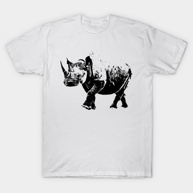 Rhinoceros T-Shirt by Nimmersatt